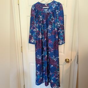 Vintage Granada Bright Floral MuMu, Size Large
